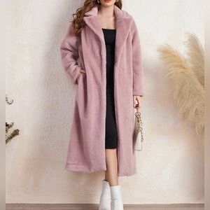 Women’s Fuzzy Coat Long